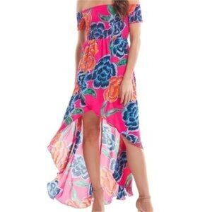 Show Me Your MuMu Pink Floral Maxi Dress